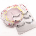 Hot selling Sharpened by hand Natural Slim Eye tail lengthened and Encrypted Tapered false strip eyelashes SG20